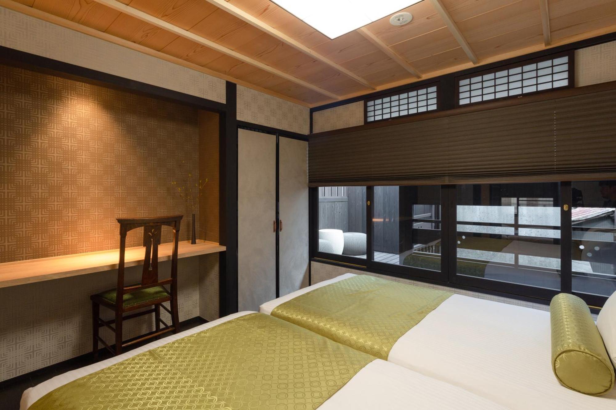 安吉居 百年町屋 近京都站 地暖 半露天浴缸 日式庭院 公交站2分 五条地铁站8分 双卫生间 双淋浴 *